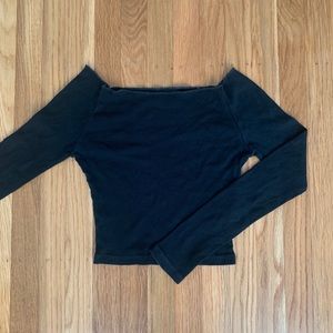 Brandy Melville Scoop Neck Long Sleeve